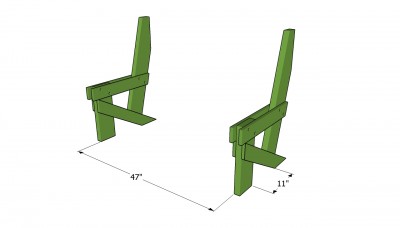 Simple bench frame