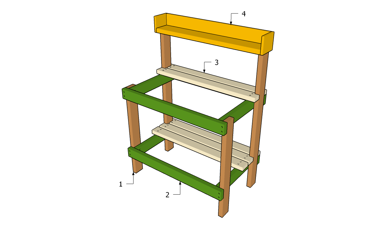 Outdoor Potting Bench Plans