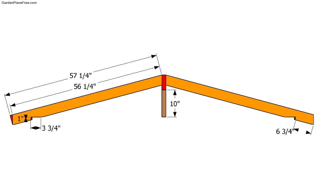 Building a Shed Roof | Free Garden Plans - How to build ...