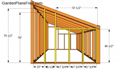 shed plans shed roof rafters small single slope roof home design shed 