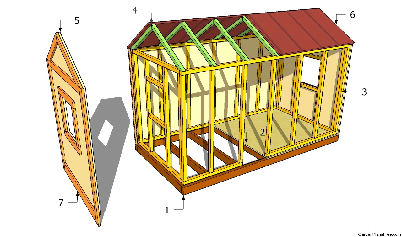 PDF DIY Garden Playhouse Plan Download hanging porch swing 