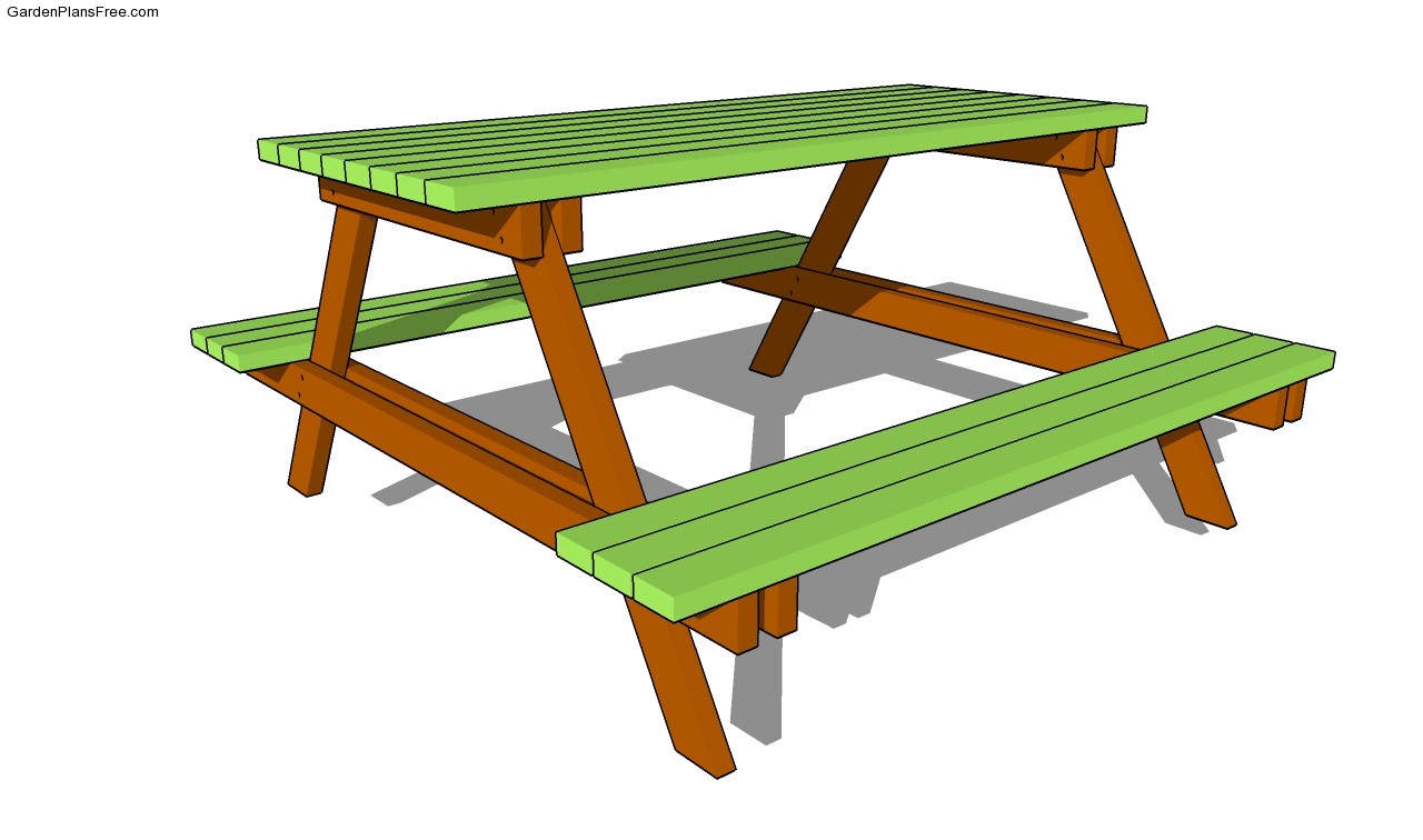  Plans Free Picnic Table Plans Free Round Picnic Table Plans Garden
