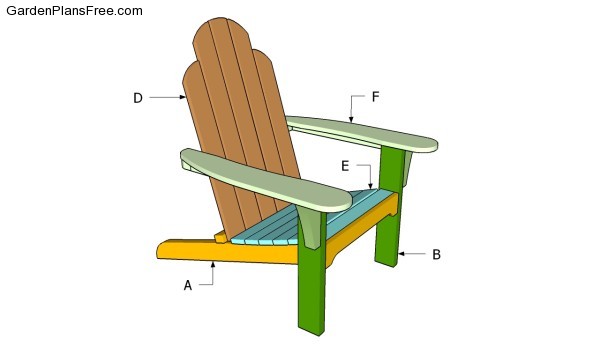 adirondack chair leg rest plans