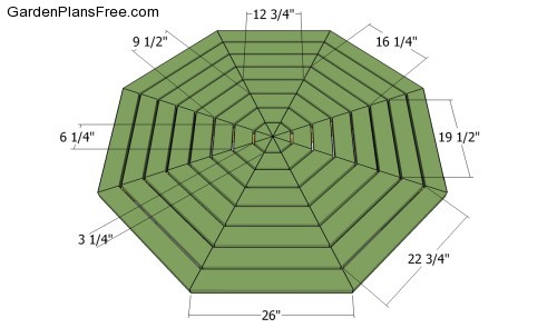 octagon picnic table plans download how build octagon picnic table 