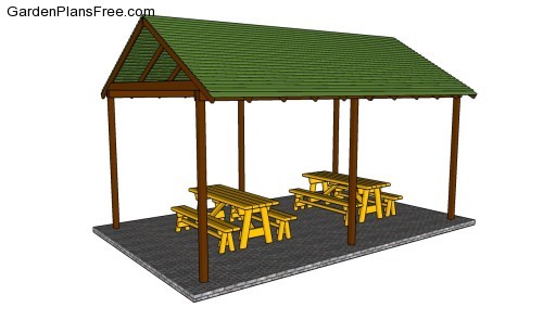 Free Picnic Table Shelter Plans
