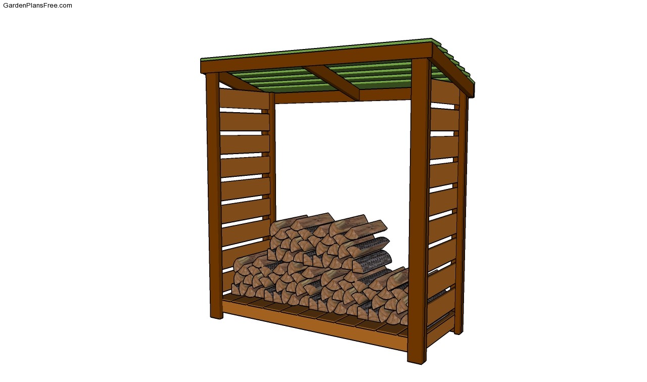  Shed Roof Plans Building a Shed Roof 9 Free Firewood Storage Shed
