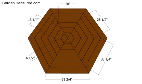 Free picnic table plans . Octagon tables and traditonal picnic table ...