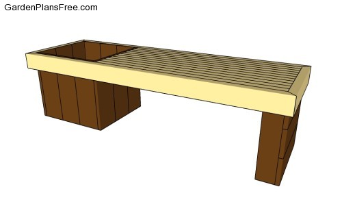 Planter Bench Plans | Free Garden Plans - How to build garden projects