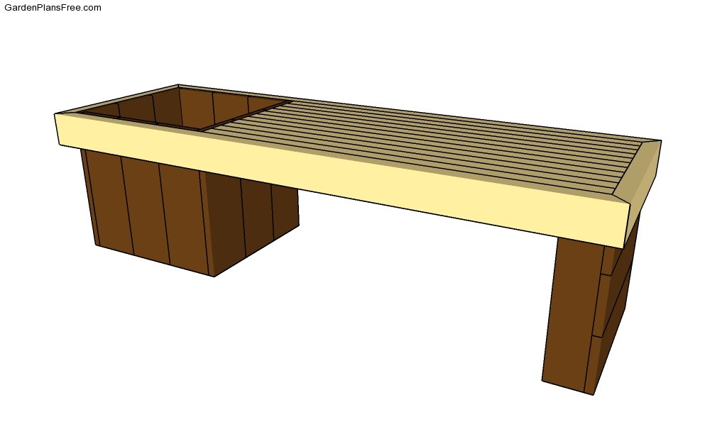 Deck Planter Plans Vertical garden plans Planter Bench Plans