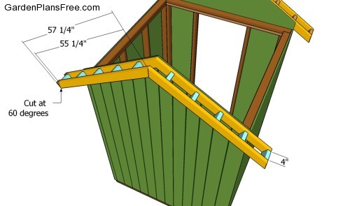 Building a garden shed roof