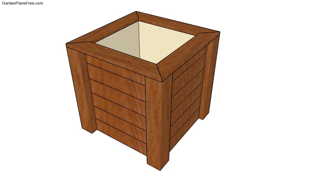 Wooden Planter Plans Free Garden Plans - How to build 
