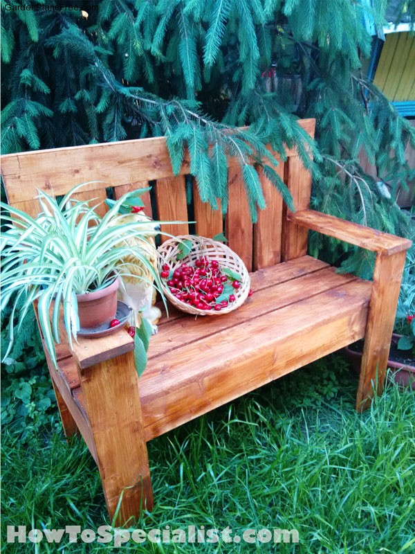 Simple Garden Bench Plans | Free Garden Plans - How to build garden