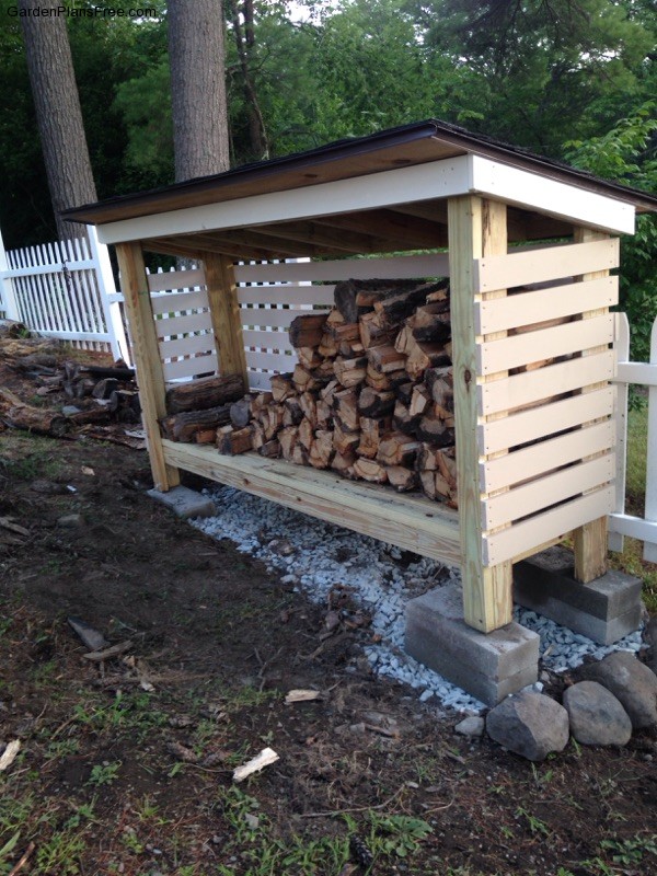 DIY Firewood Shed | Free Garden Plans - How to build 