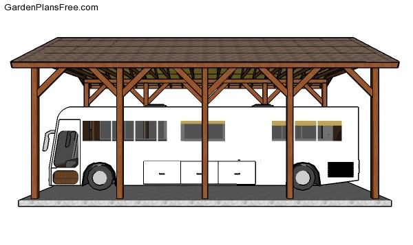 20x40 RV Carport Plans - Free PDF Download | Free Garden Plans - How to