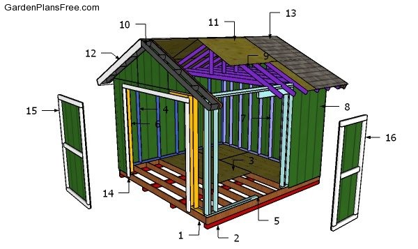 12x12 Shed Plans Gable Shed Free Garden Plans How To Build Garden Projects