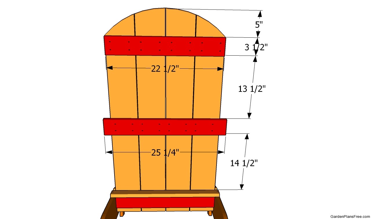 Installing the back support