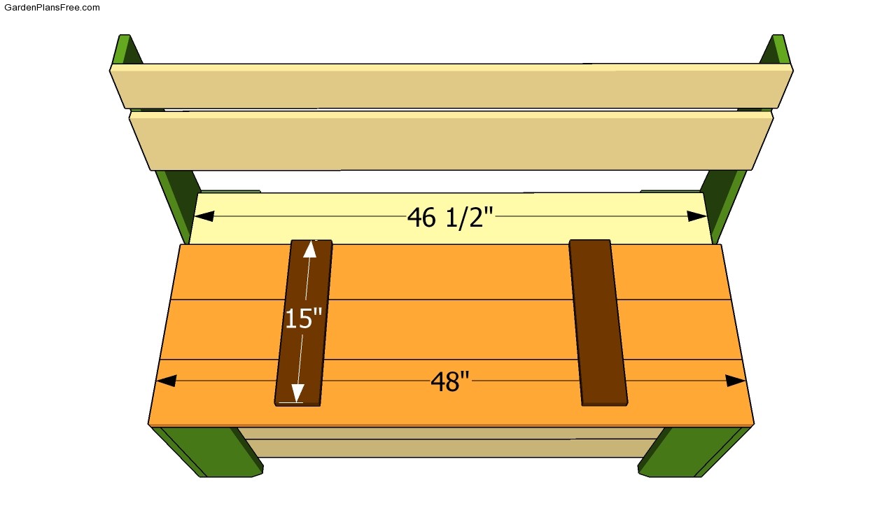 Garden Storage Bench Plans | Free Garden Plans - How to build garden ...