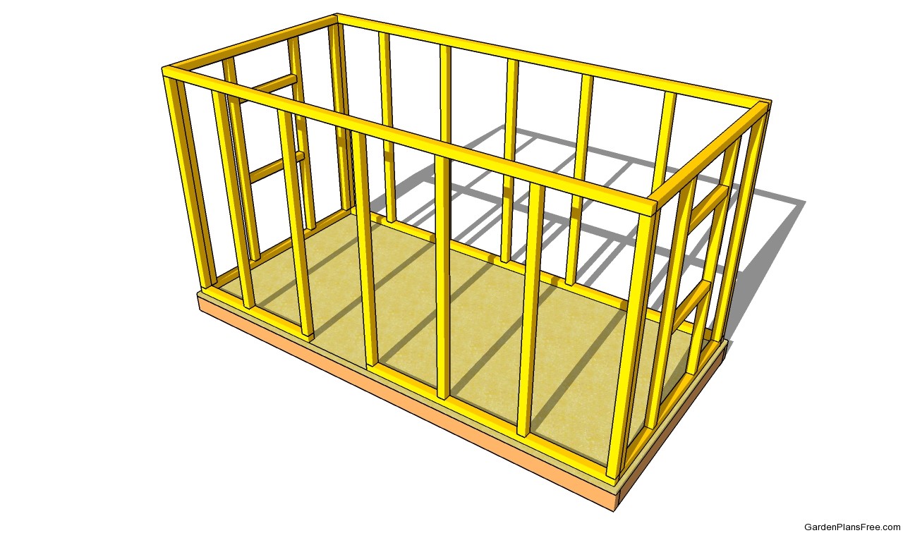 Installing the playhouse frame