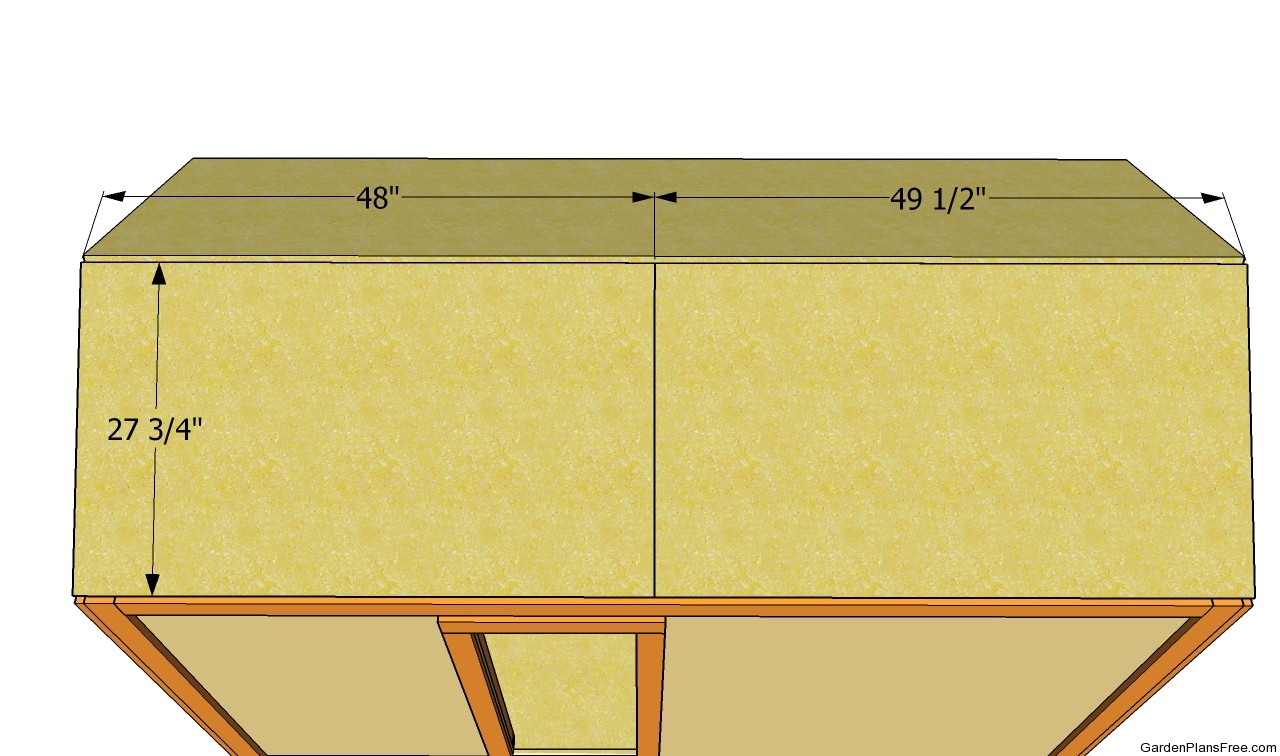 Installing the roofing sheets