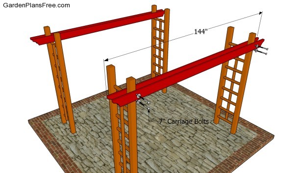 Attaching the support beams