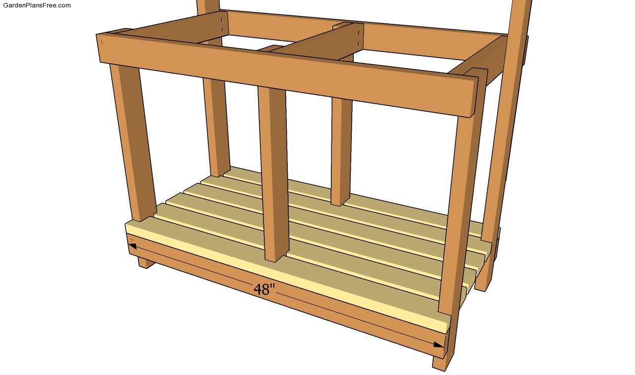 Potting Bench Plans With Sink | Free Garden Plans - How to build garden ...