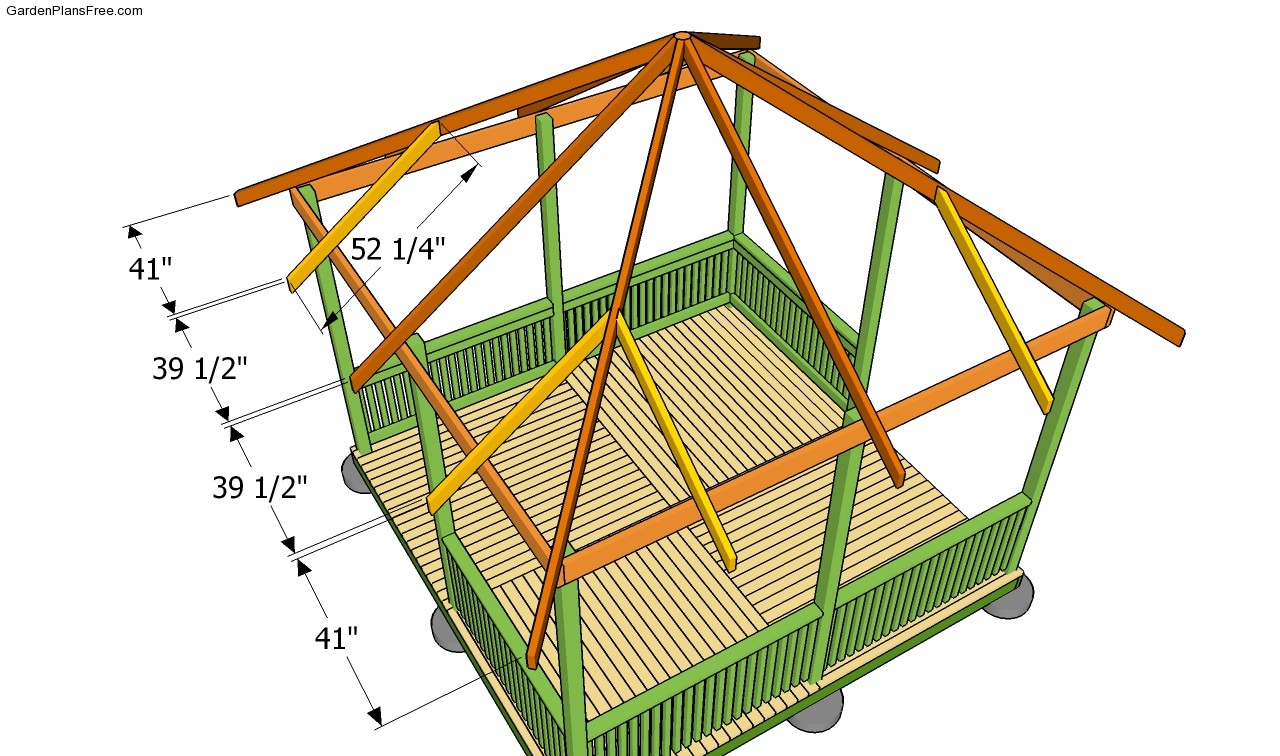 Gazebo Roof Plans Free Garden Plans How To Build Garden Projects