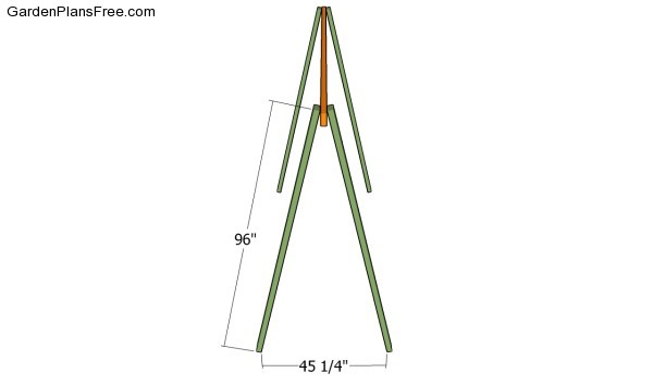 Building the frame of the trellis