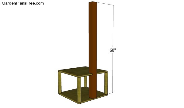 Fitting the support post