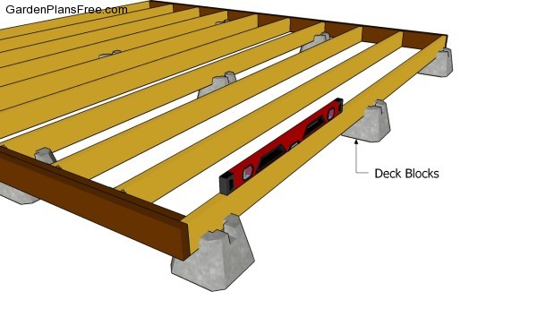 Deck Plans Free Garden, How To Build A Ground Level Deck Using Blocks