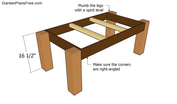 Building the legs of the table