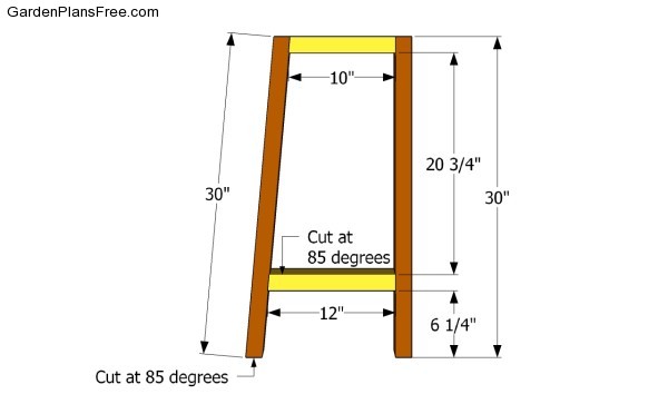 Building the sides of the stool