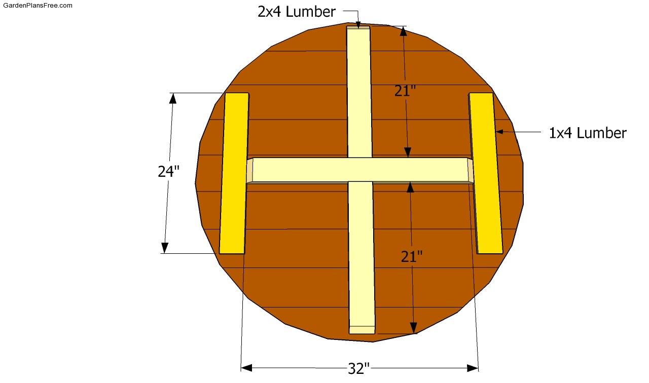 Free Round Picnic Table Plans Free Garden Plans How To Build Garden Projects 3162