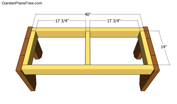 Ataching the bench frame