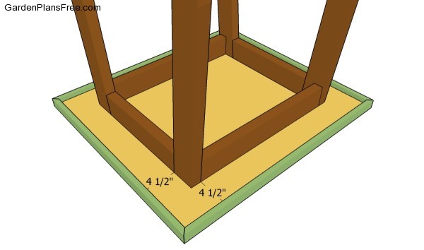 Attaching the tabletop