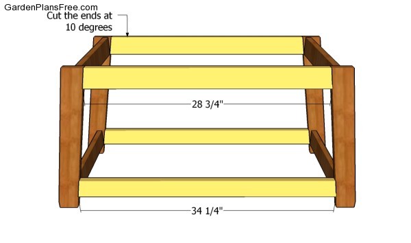 Building the frame of the TV stand