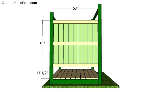 Attaching the back wall