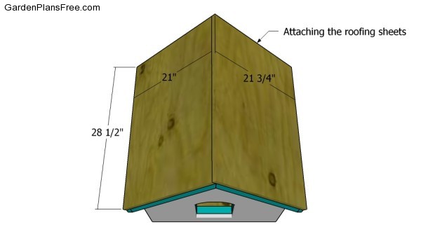 Attaching the roofing sheets