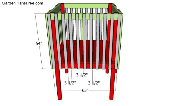 Attaching the side slats