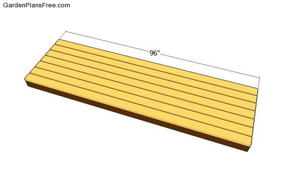 Attaching the slats to the frame