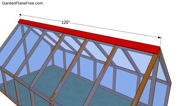 Attaching the top slat