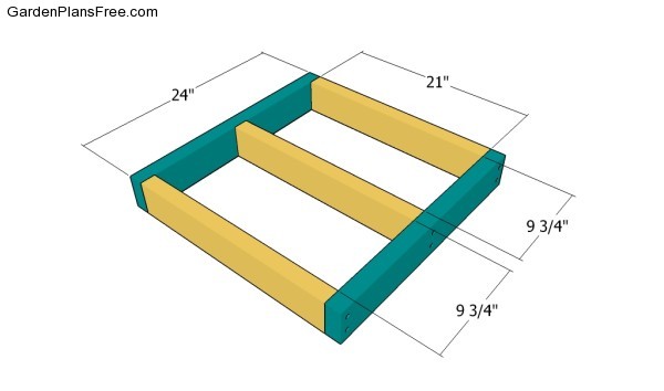 Building the floor of the dog house