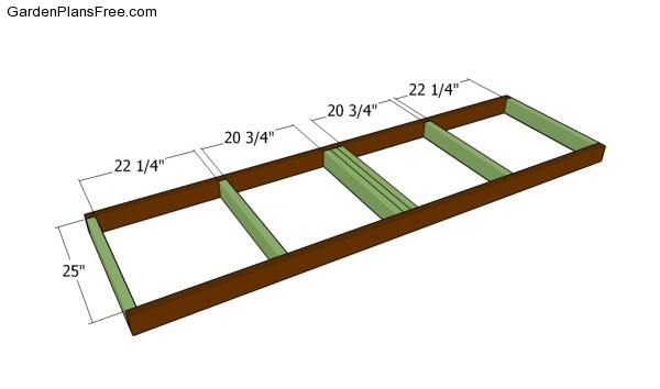 Building the frame of the floor