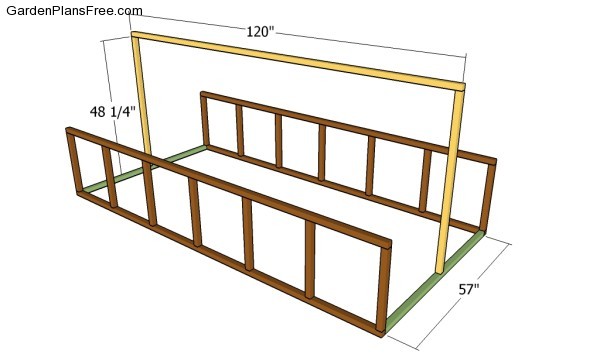 Building the rafters supports