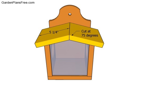 Building the roof of the feeder