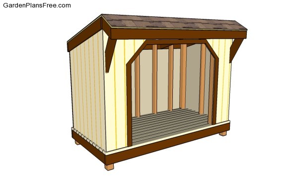 Firewood shed plans