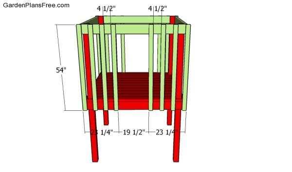 Fitting the slats to the slide side