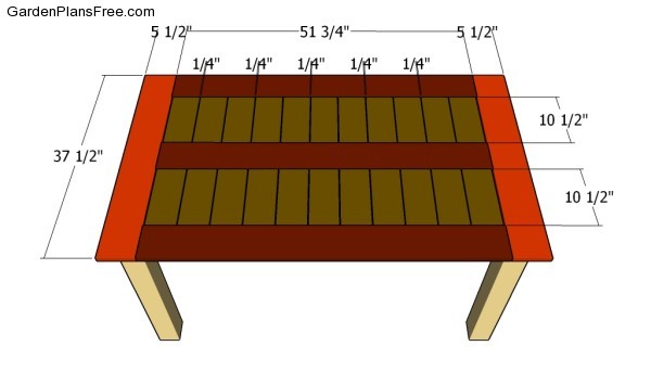 Attaching the tabletop