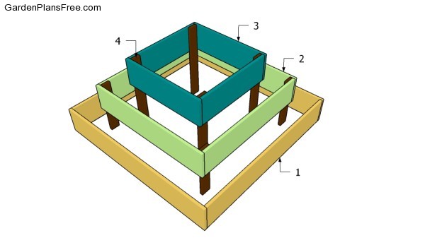 Building a pyramid planter