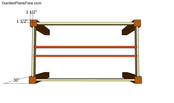 Building the frame of the table