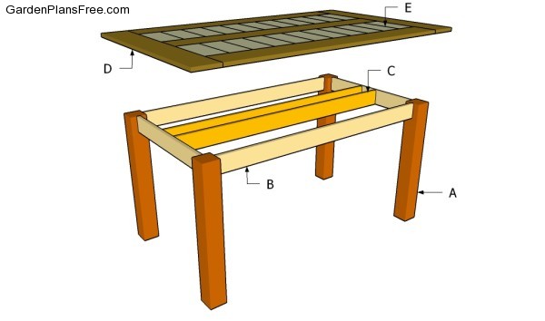 Building the outdoor table